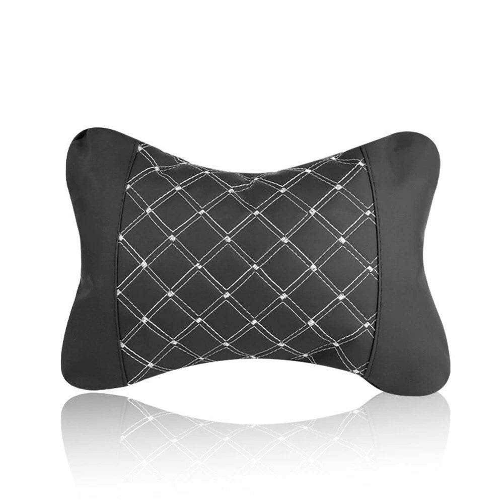 Frosted Leather Neck Pillow for Car (Ergonomic Design)
