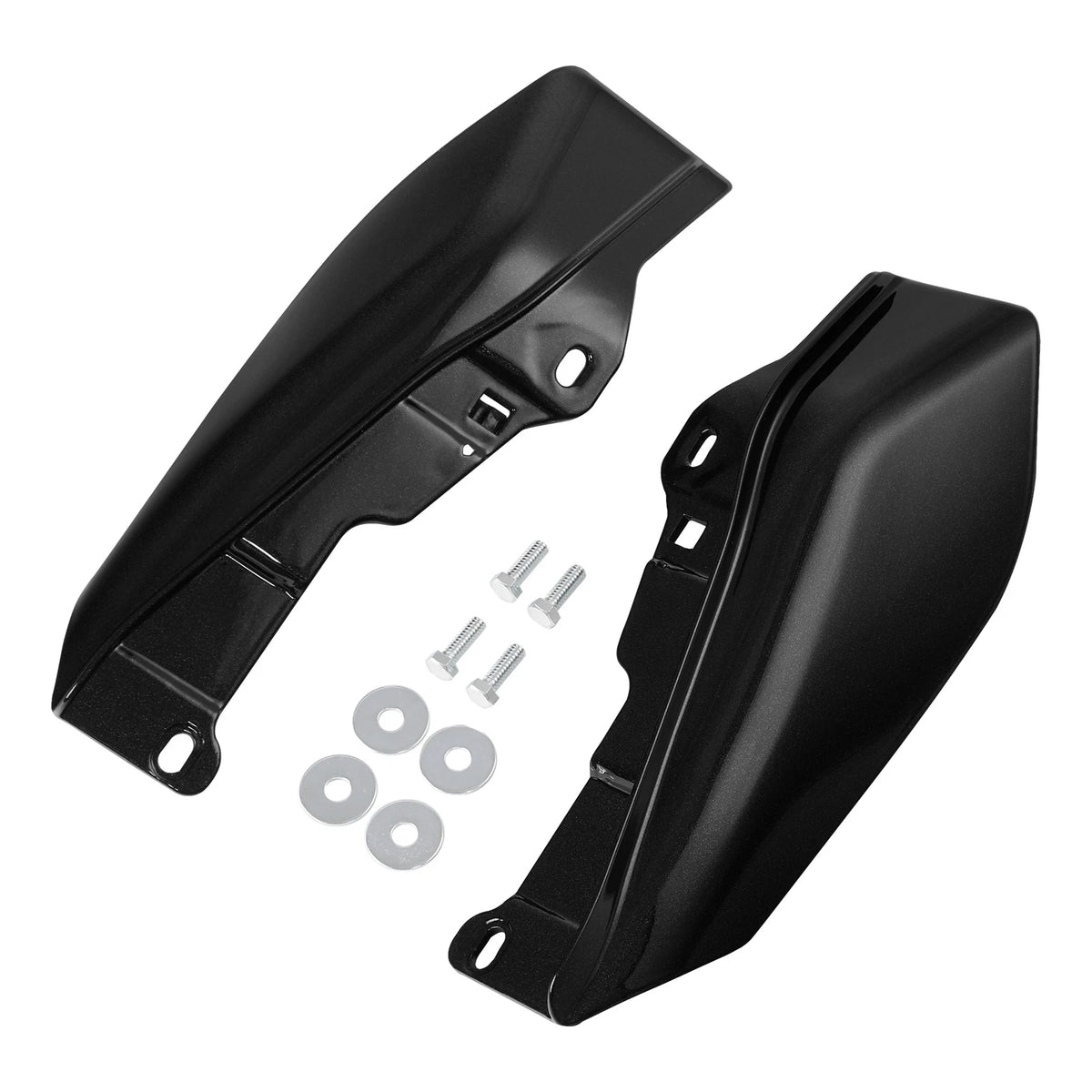 Mid Frame Air Deflectors for Harley Touring Trike (2009–2023) Black Quartz