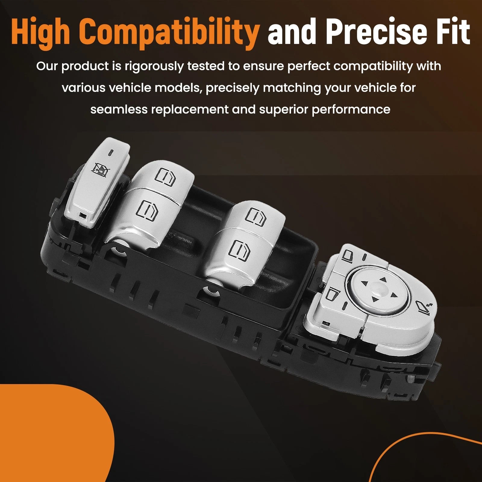 3 Pins Power Window Master Control Switch for Mercedes-Benz C63 AMG (2016–2018)