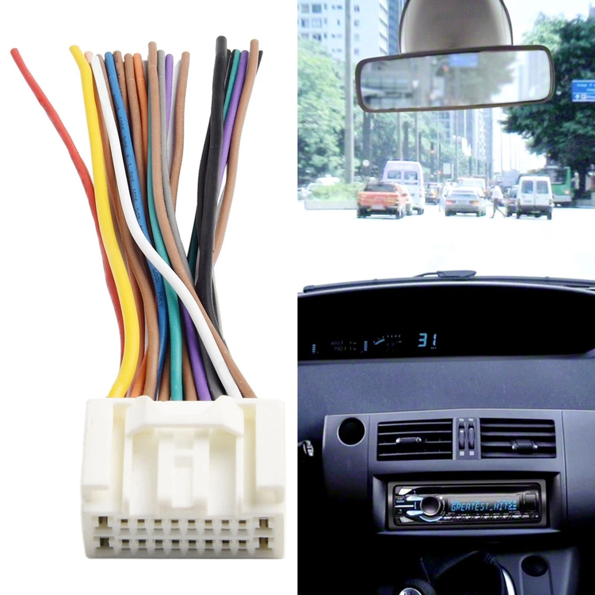 Car Radio Adapter for Mitsubishi Toyota