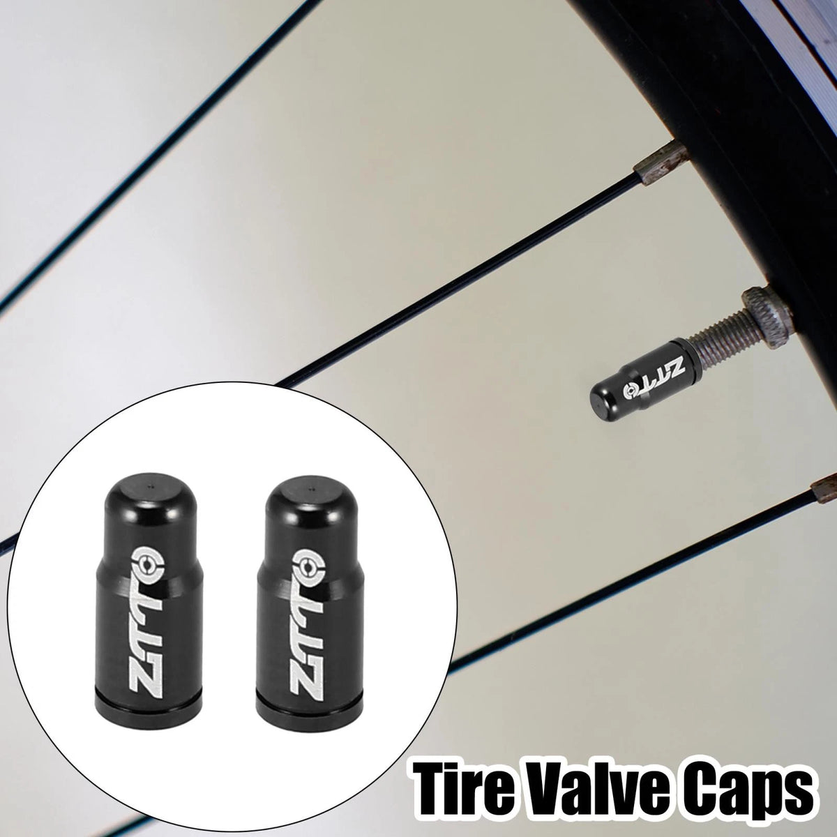2Pcs Tire Valve Caps French Type Dust Covers for Bicycle Road Bike MTB