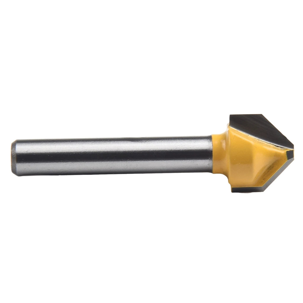 2pcs V-shaped Flat Head Router Bit for Woodworking Engraving Milling