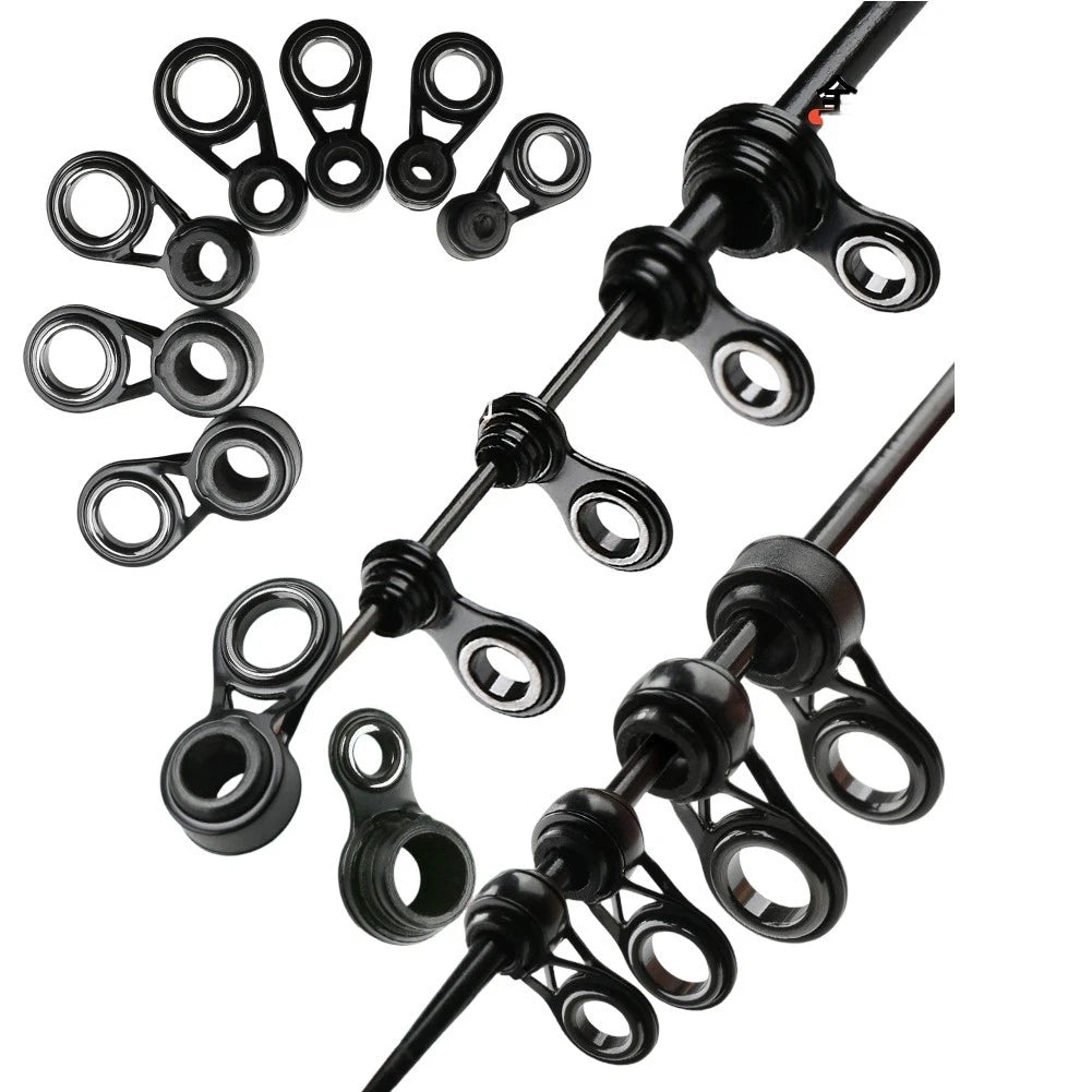 3pcs Fishing Rod Tip Guides Set for Reduced Line Friction
