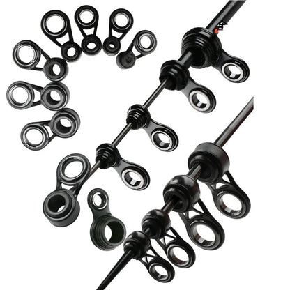 3pcs Fishing Rod Tip Guides Set for Reduced Line Friction