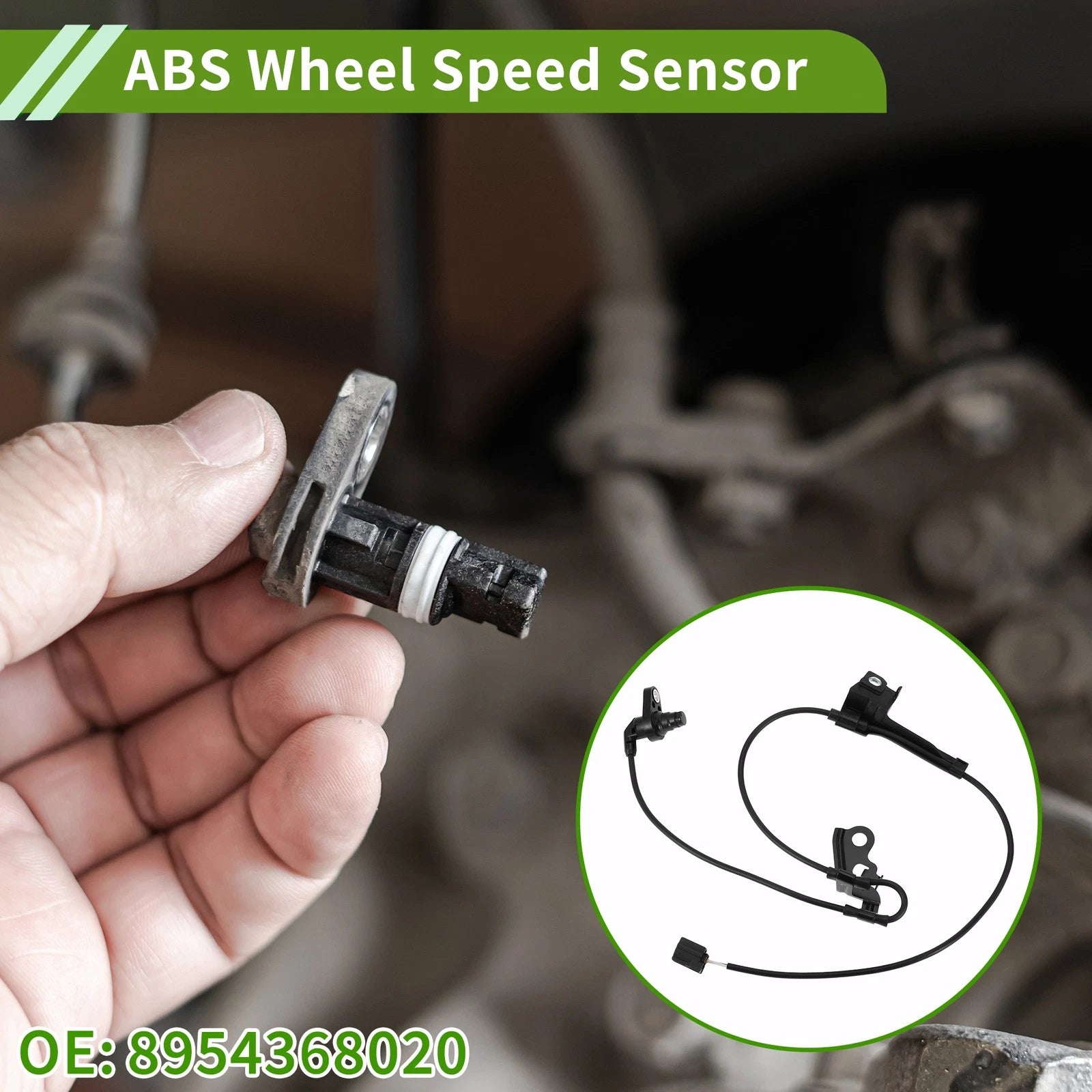ABS Wheel Speed Sensor Front Left Replacement for Toyota Wish (2009–2017)
