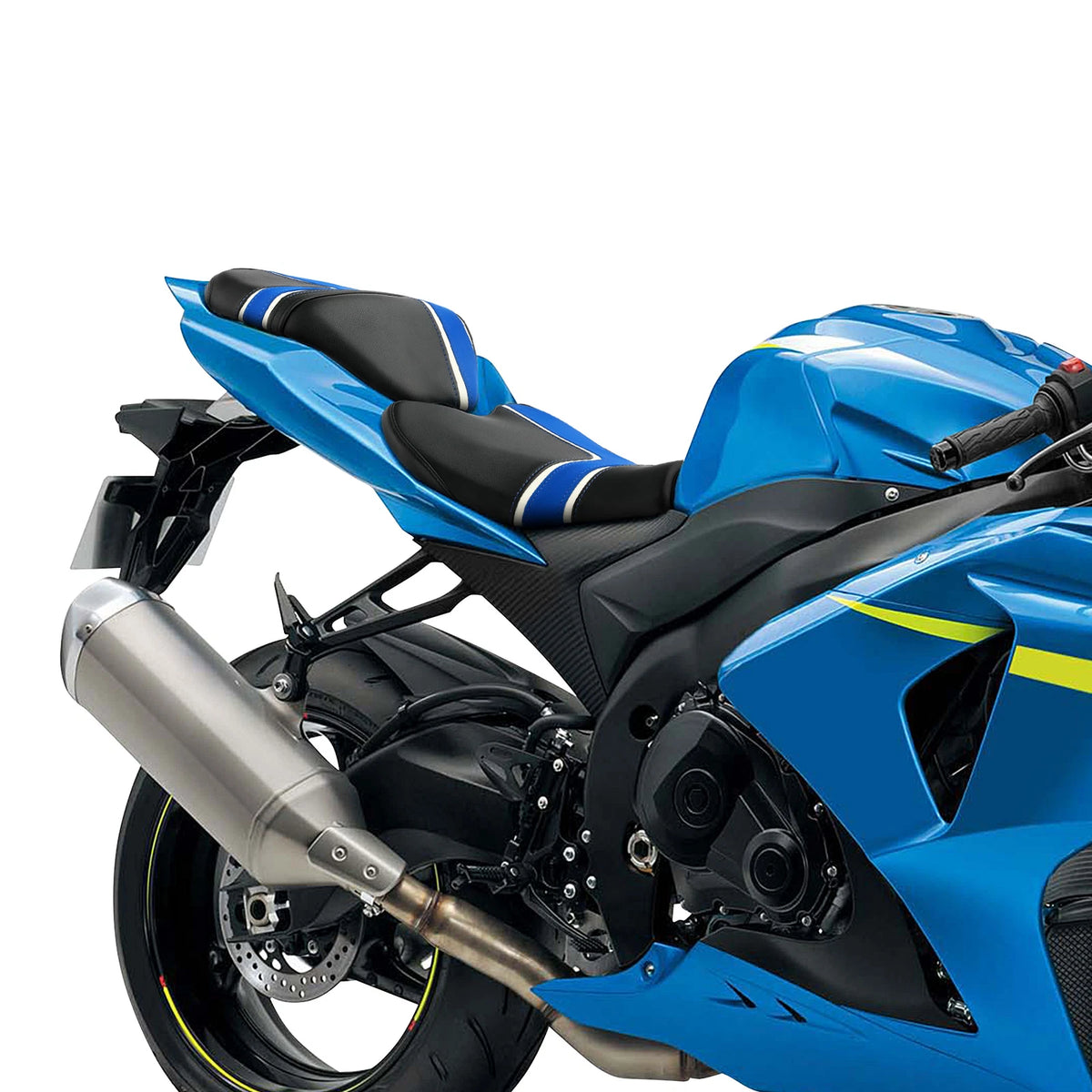 Rider & Passenger Seats for Suzuki GSXR1000 (2009–2016) - Black Blue