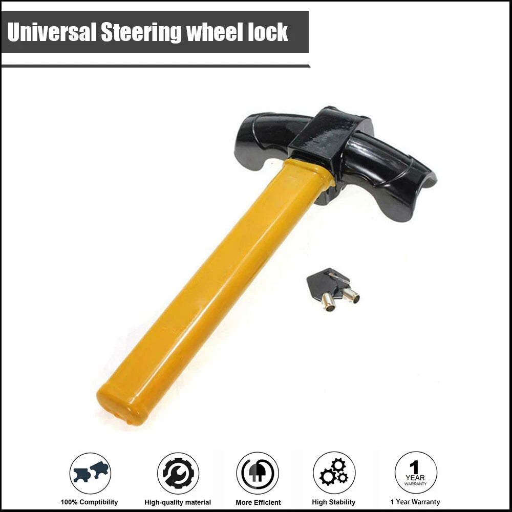 Universal Heavy Duty Steering Wheel Lock Anti Theft Security Device