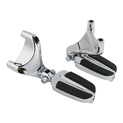 Chrome Passenger Footpegs for Harley Sportster 1200 883 (2004–2013)