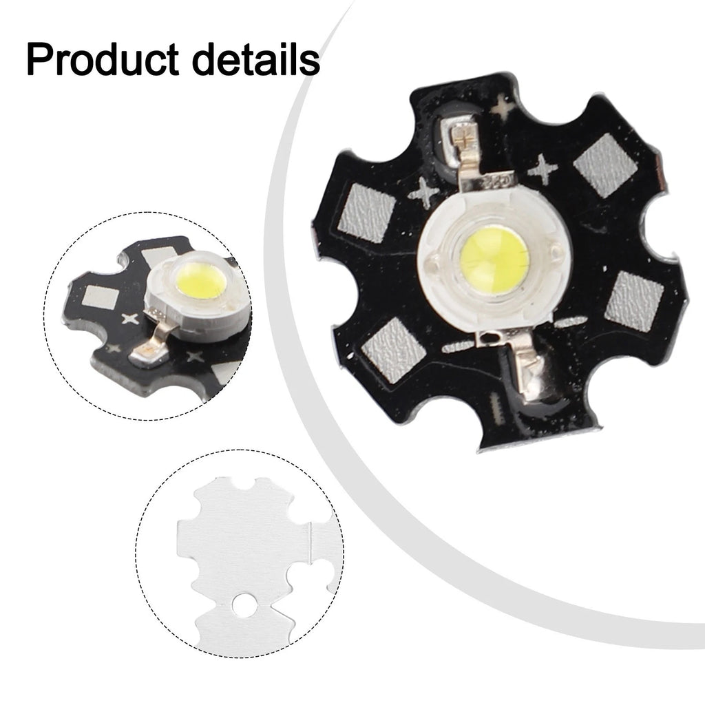 25pcs 1W 5V LED Lamp Beads for Floodlight Performance