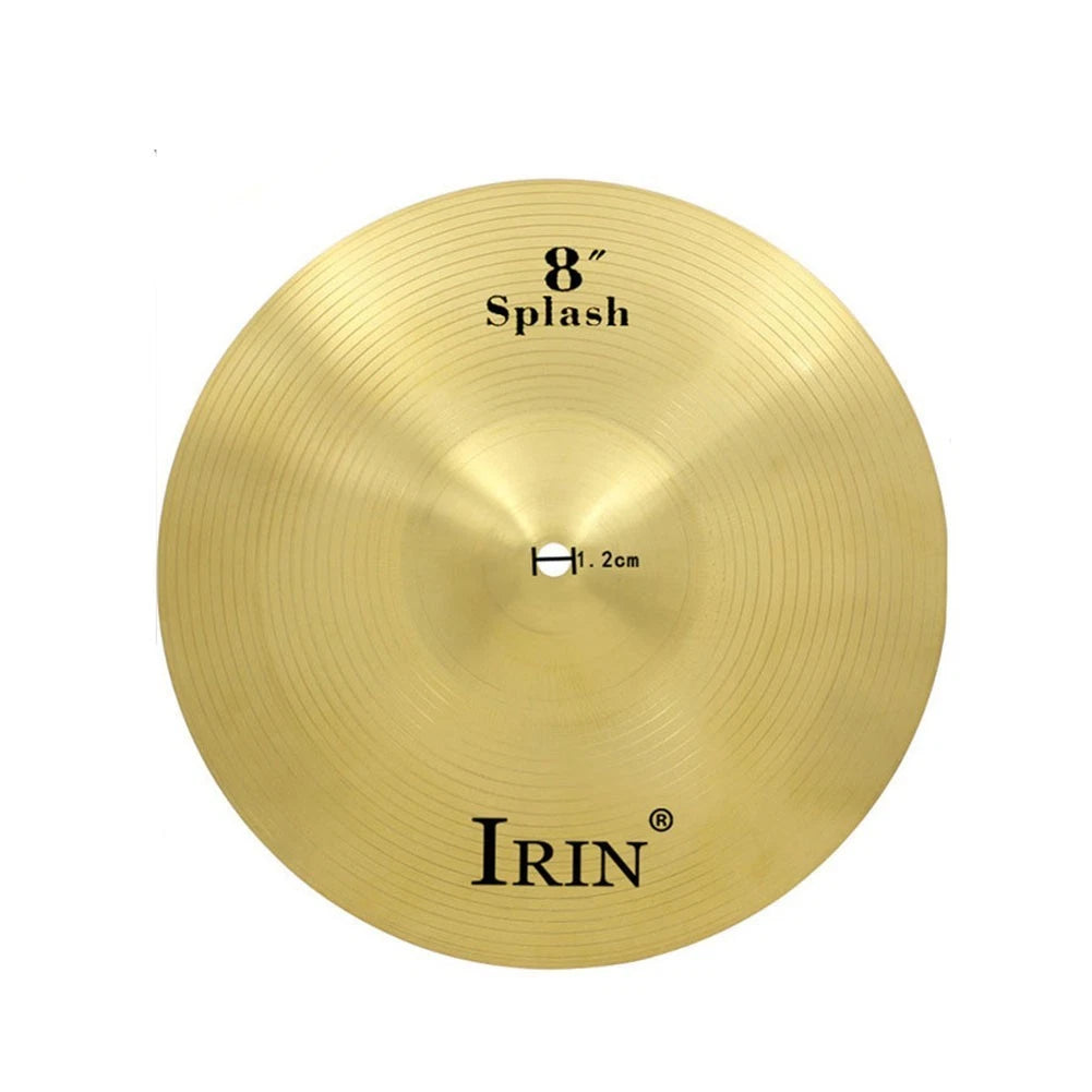 Set of 5 Brass Cymbals (8, 10, 12, 14, 16 Inch)