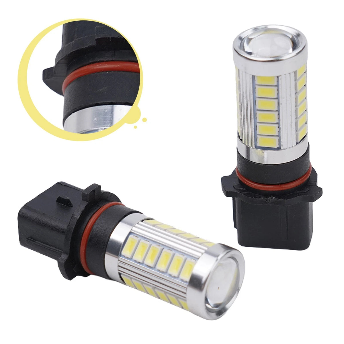 2X P13W White LED Fog Lights for A4 B8