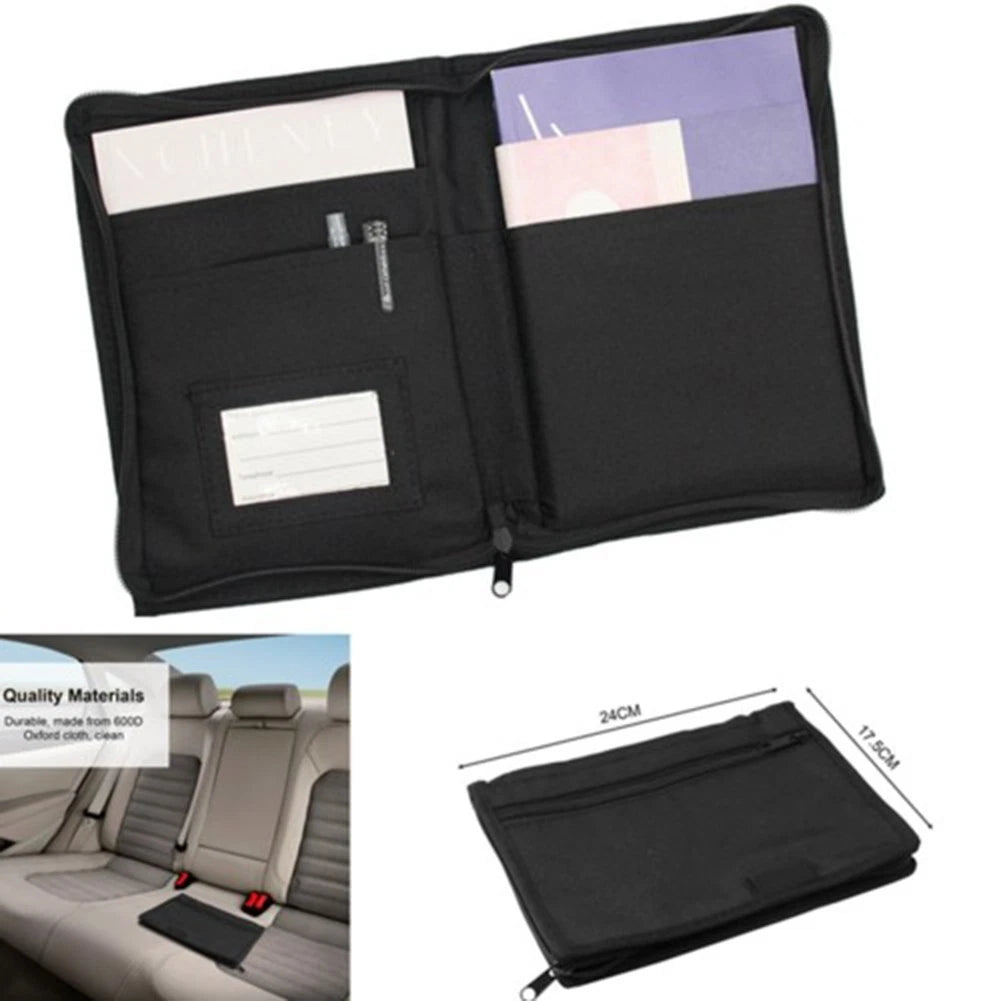 Multi-pocket Portable File Storage Bag for Universal Use (24x18x2cm)