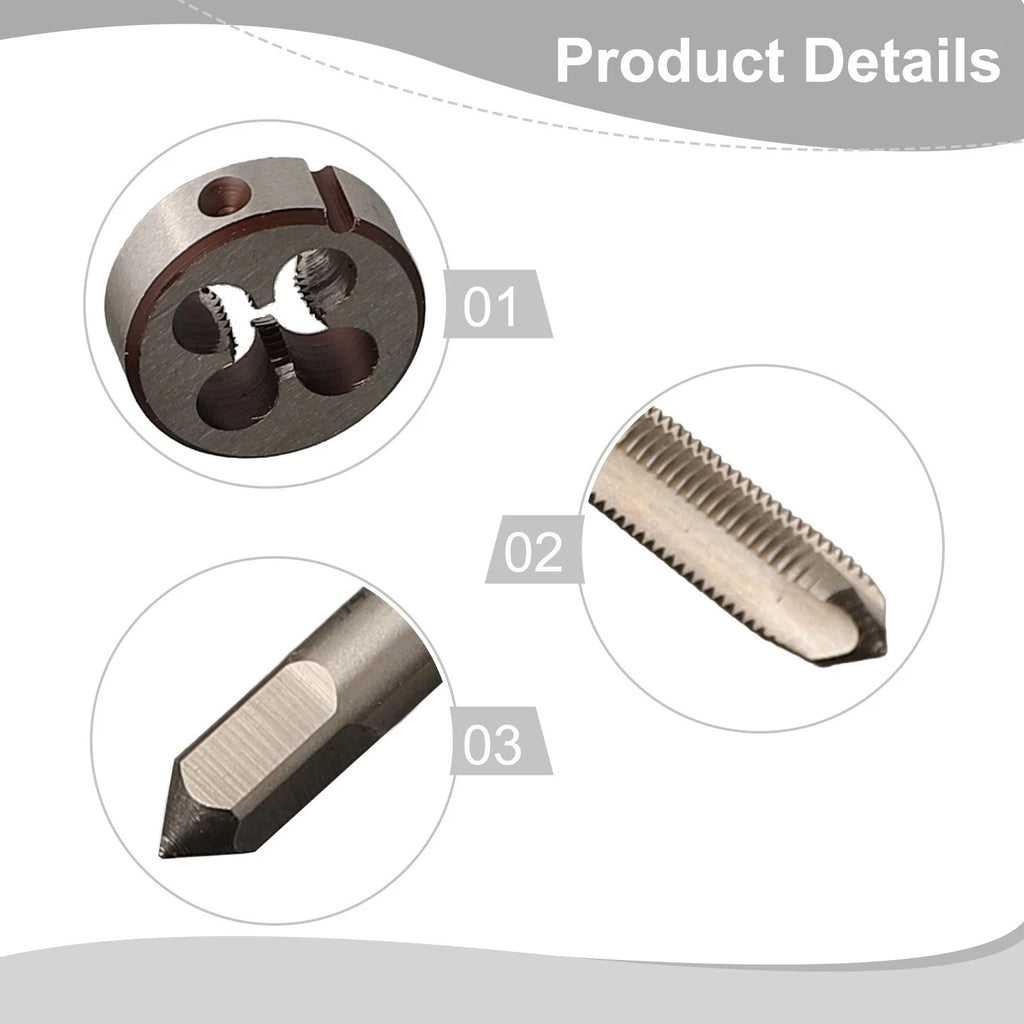 1/4-32 UNEF Tap and Die Set for Right Hand Threading