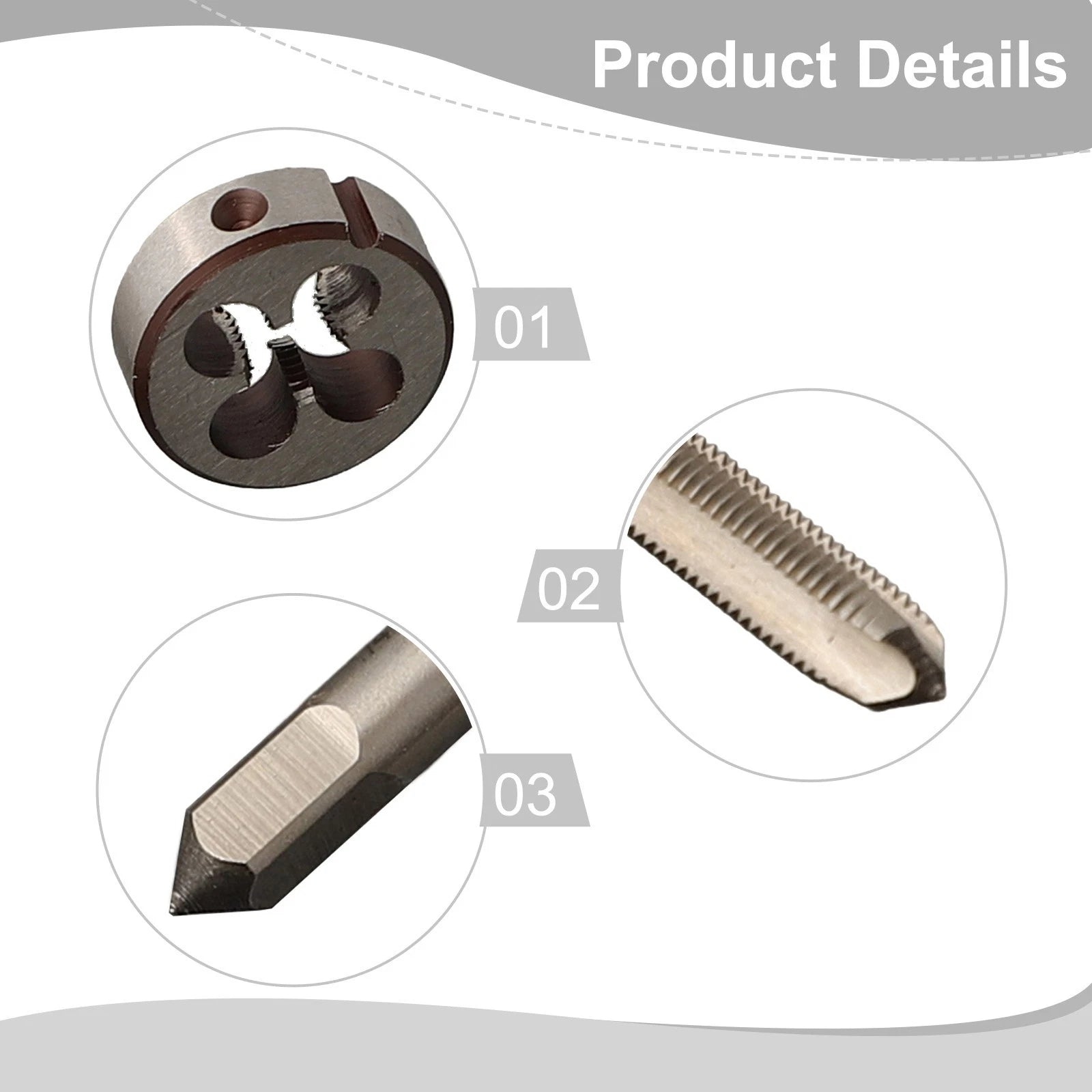 1/4-32 UNEF Tap and Die Set for Right Hand Threading