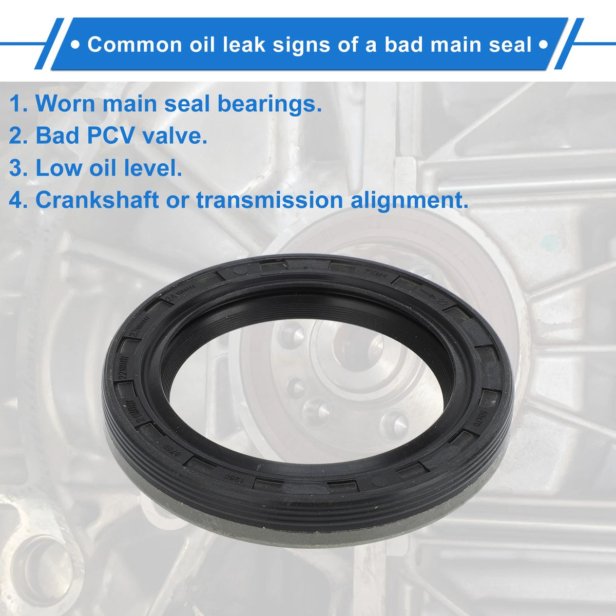Front Crankshaft Oil Seal Replacement for Chevrolet Impala Malibu (2007–2015)