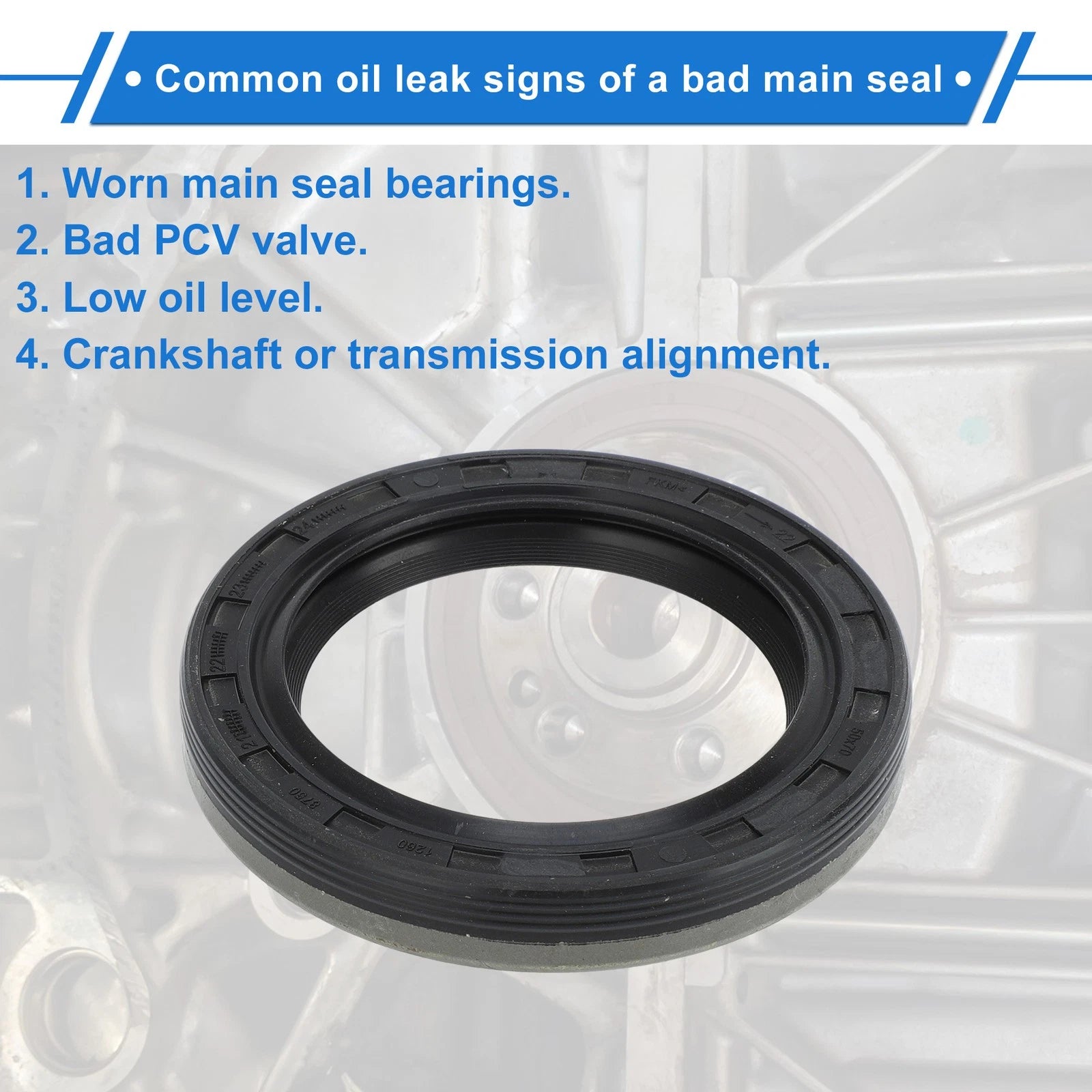 Front Crankshaft Oil Seal Replacement for Chevrolet Impala Malibu (2007–2015)