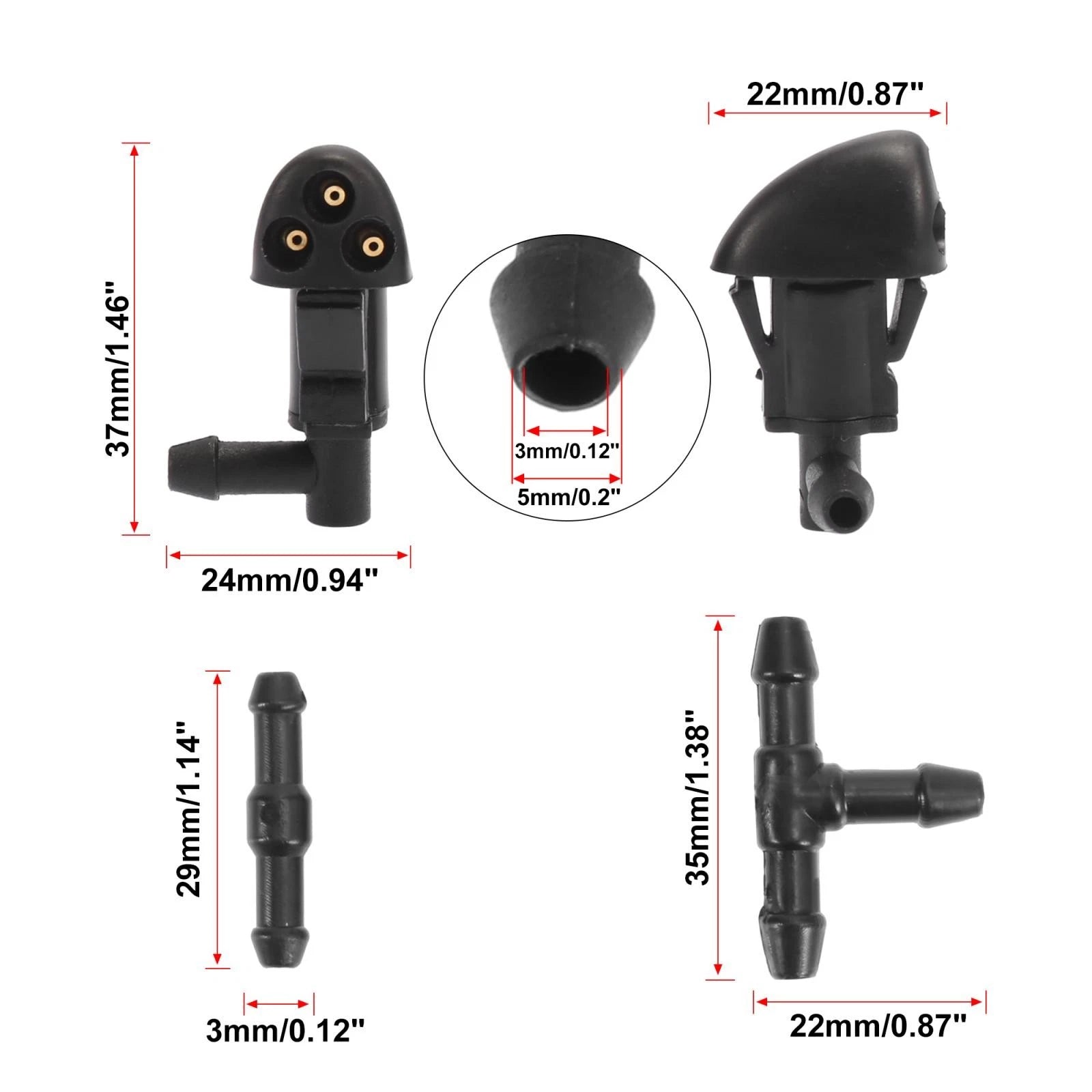 Windshield Washer Nozzle Set for Chevrolet Cruze (2009–2014)