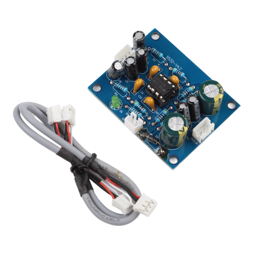 NE5532 Preamplifier Board for Computer MP3 Audio Setup (50x40mm)