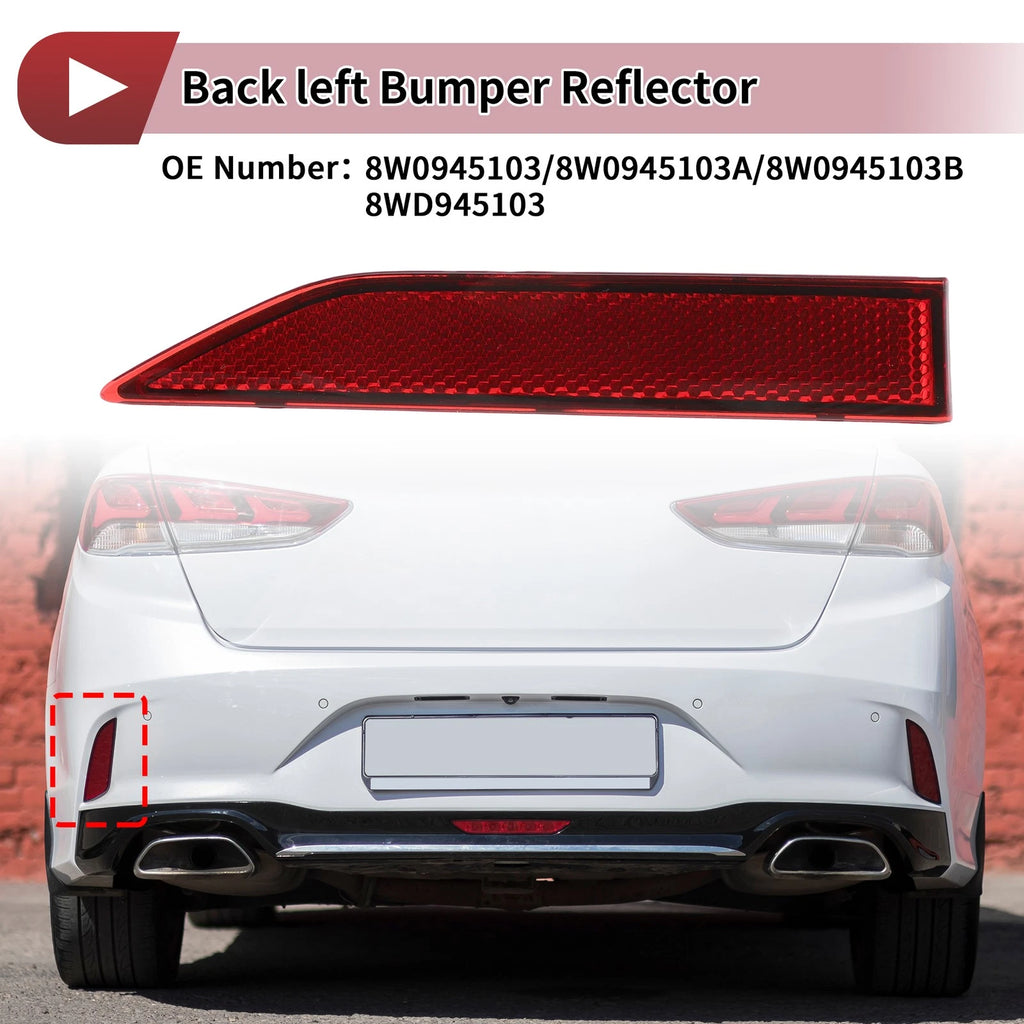 Rear Left Bumper Reflector Replacement for Audi A4 (2016–2024)