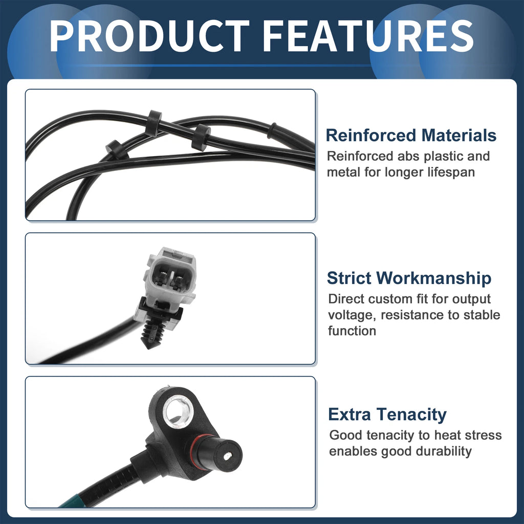 ABS Wheel Speed Sensor Front Replacement for Dodge Ram 2500 (2013–2018)