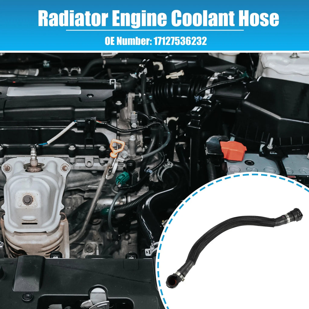 Coolant Hose Reservoir Radiator Hose Replacement for BMW X5 4.8i (2007–2008)