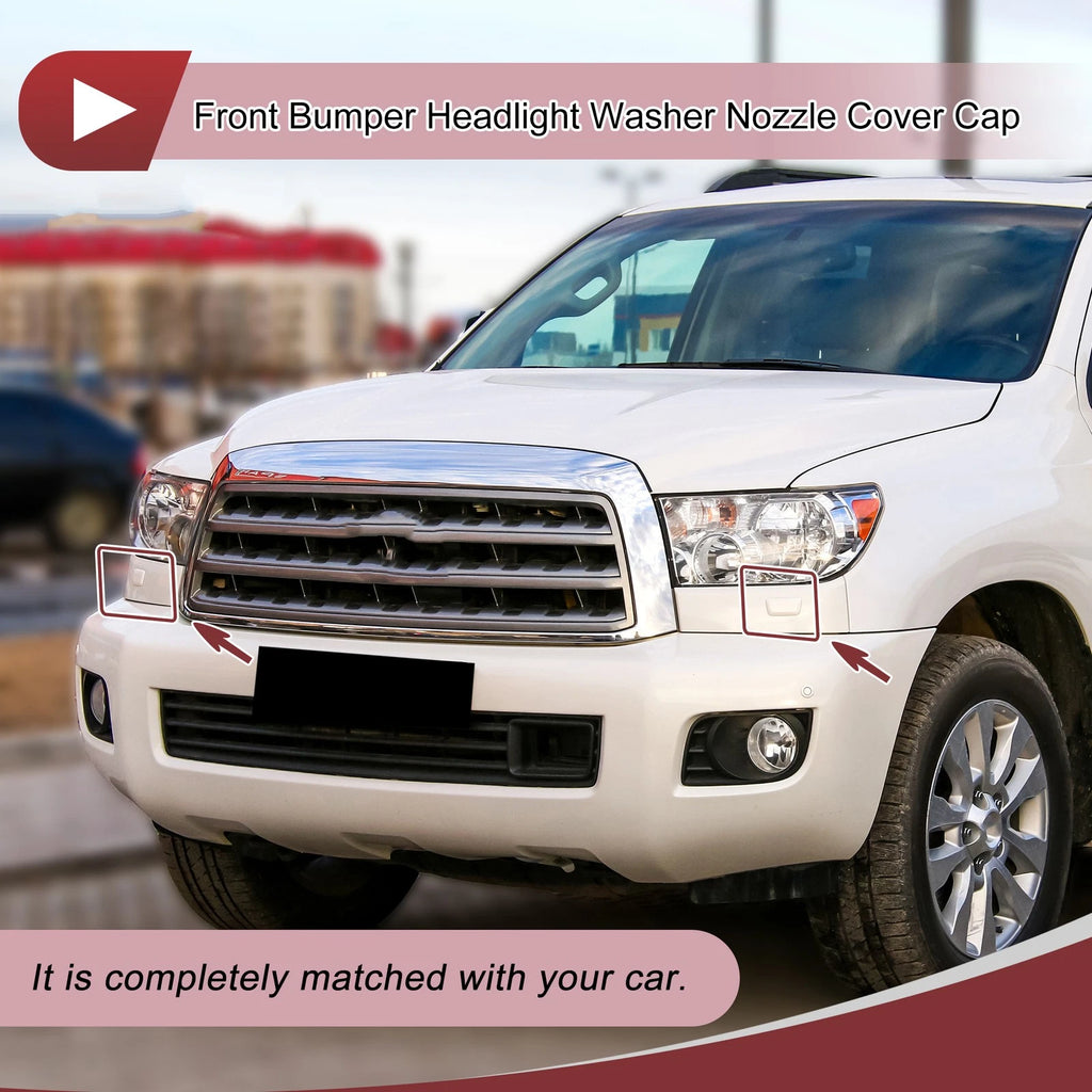 Front Headlight Washer Nozzle Cover Replacement for Toyota Sequoia (2008–2021)