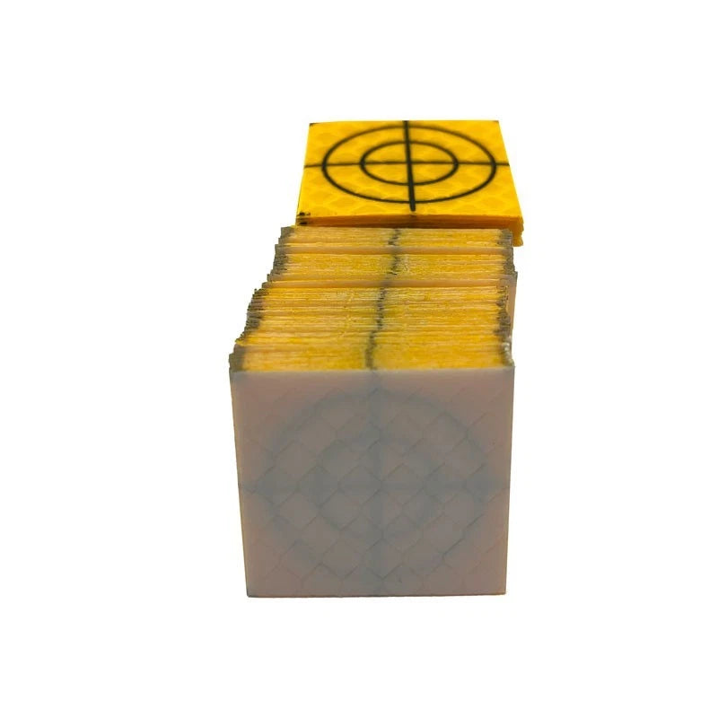 Reflector Target Sheet for Quick Positioning - Yellow Acrylic Crosshairs