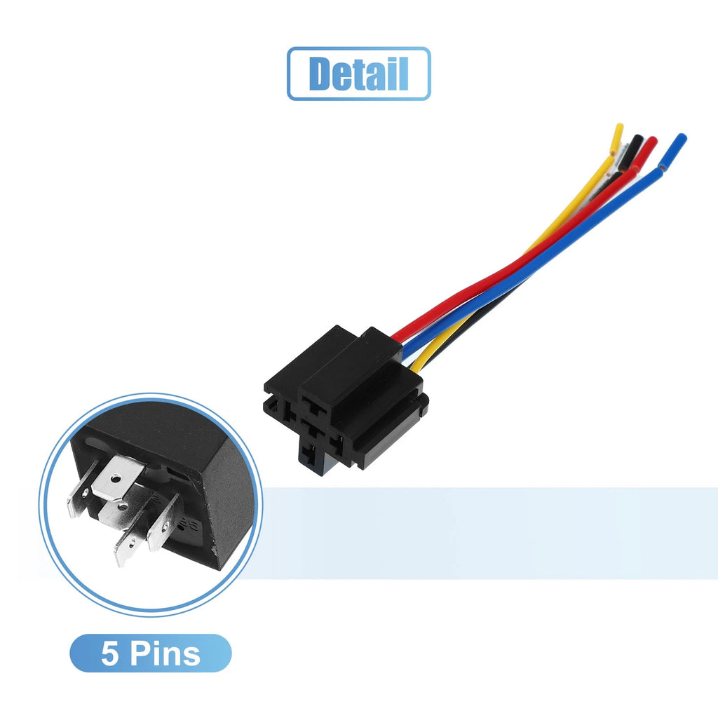 DC 48V 40A SPDT Relay with Harness Socket for Automotive (Universal)