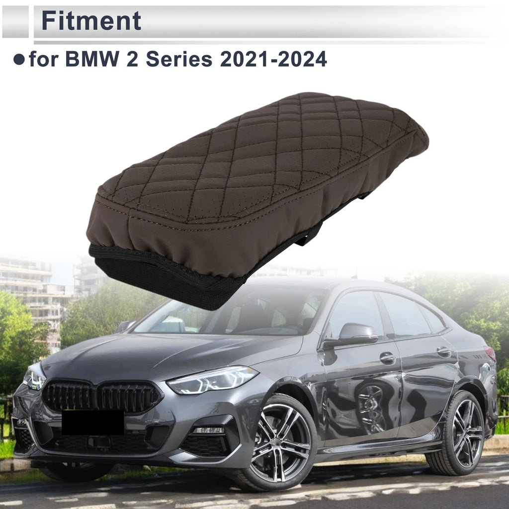Car Center Console Cover for BMW 2 Series (2021–2024) Deep Brown 1 Pc