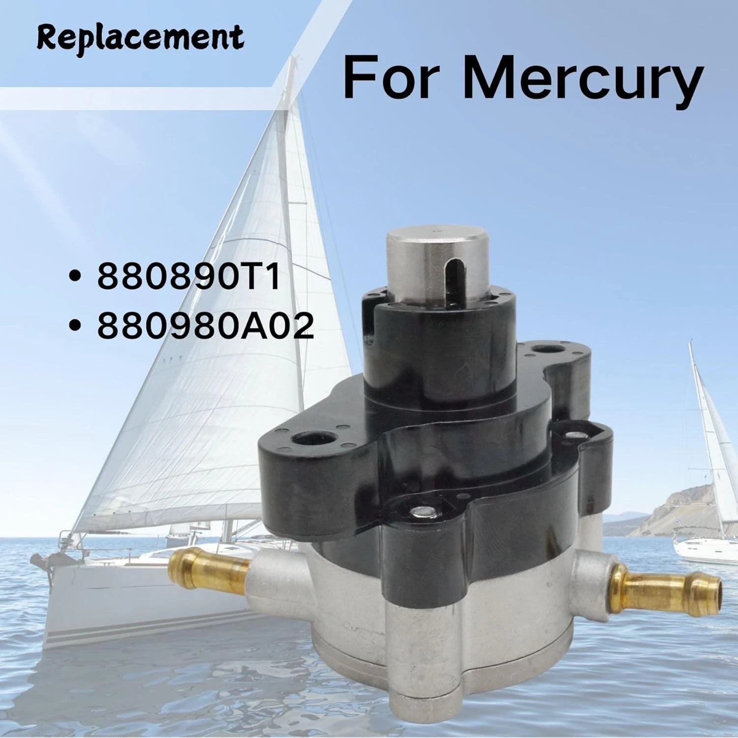 Mechanical Fuel Pump for Mercury 75-115 HP 4 Stroke (1980–2023) 880890T1 68V-24410