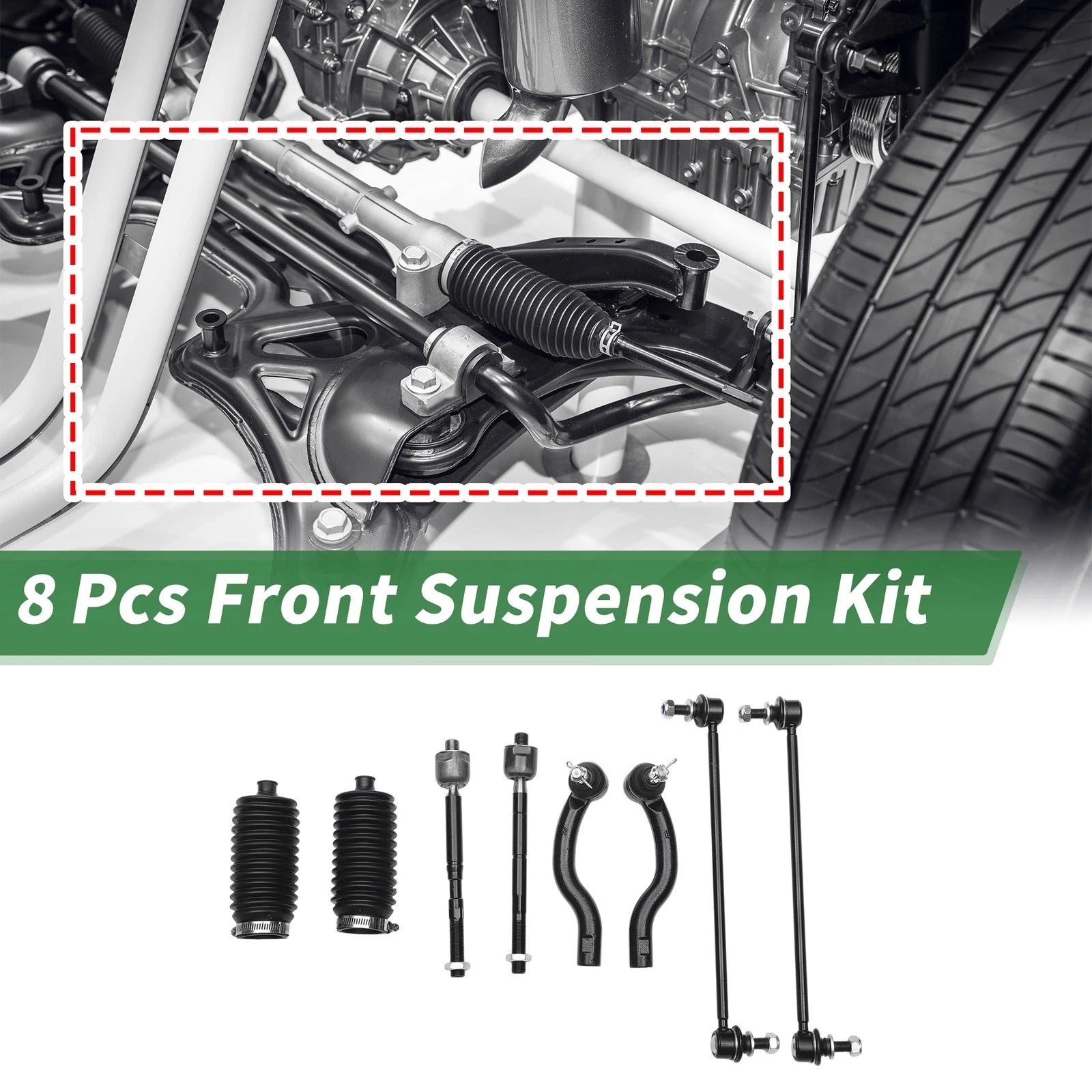 Front Stabilizer Bar Links Set for Toyota RAV4 (2006–2018) 8 Pcs