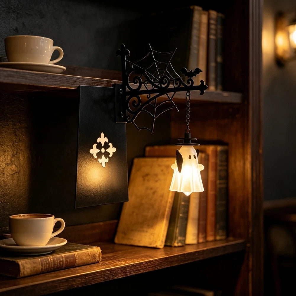 Decorative Bookcase Lantern Lamp for Reading Nook Shelf Accent