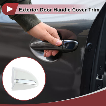 Exterior Door Handle Cover Trim for Toyota Corolla 2014–2018 Pearl White