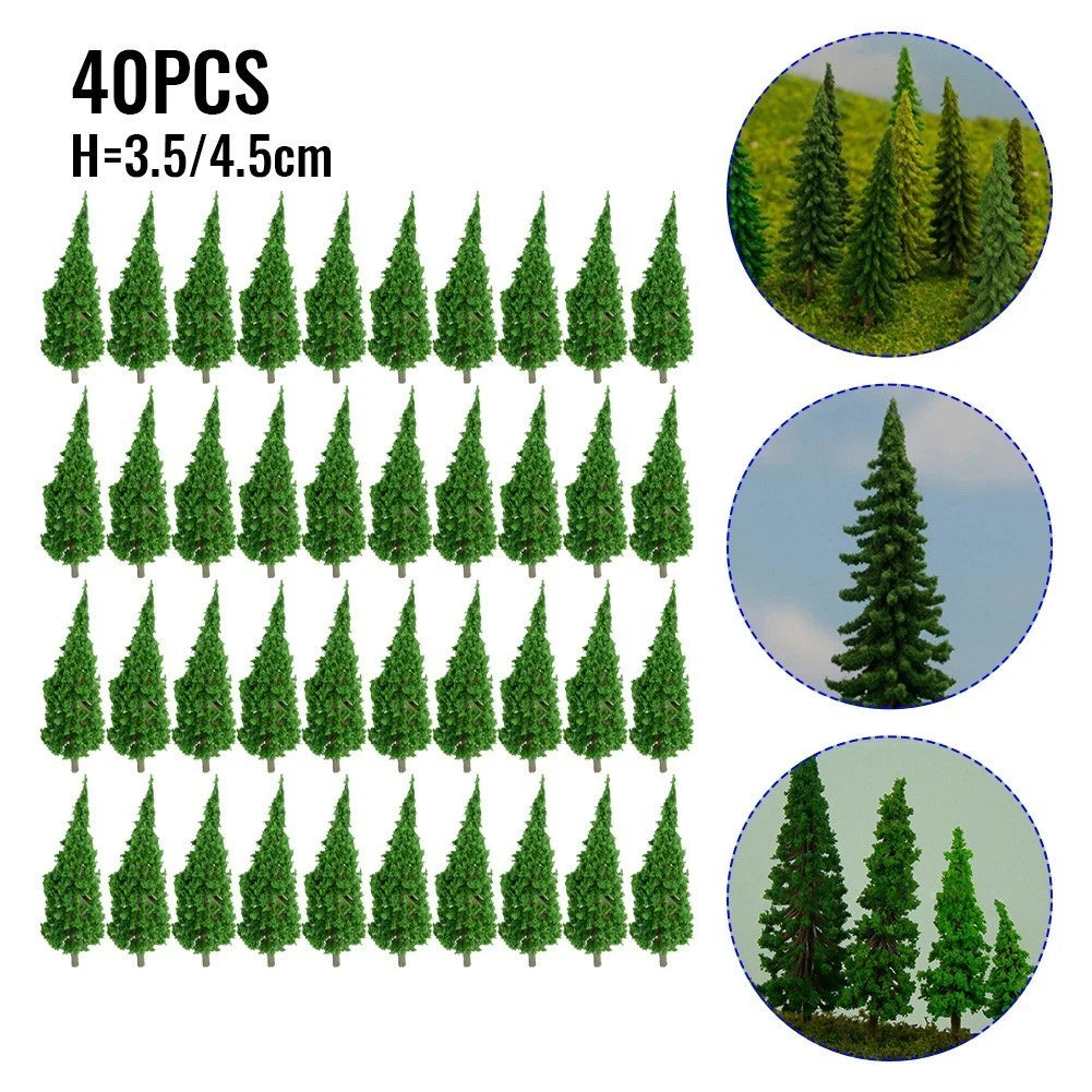 40x Model Landscape Miniature Railroad Scenery Decoration