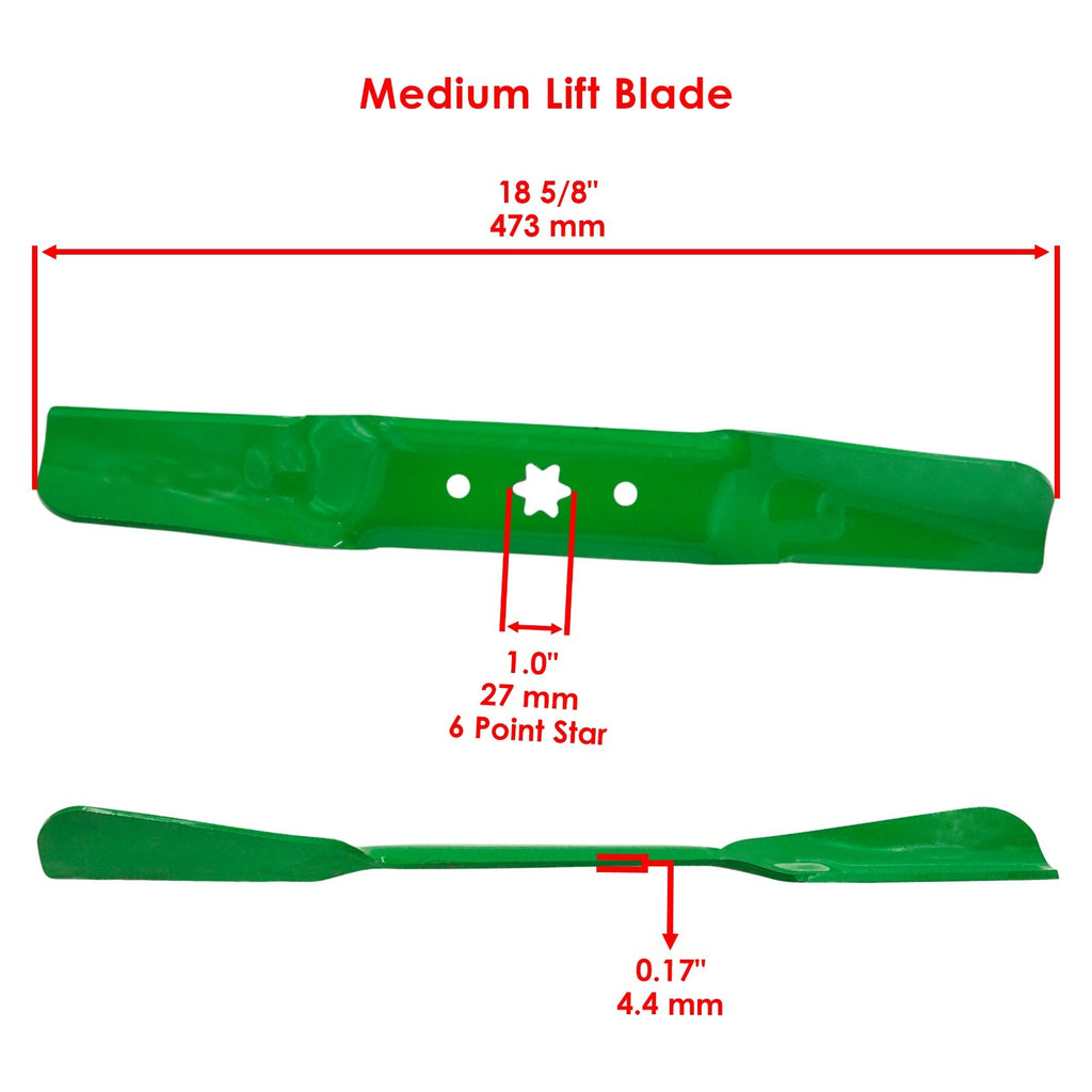 5/8 Inch 6 Point Star Blade for MTD Troy-Bilt Snapper Deck (54-Inch) (OEM) (2010–2019)