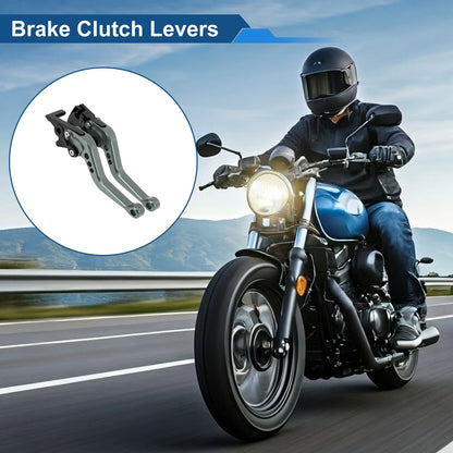 6 Position Adjustable Brake Clutch Levers for Kawasaki Ninja 400R (2018–2023)