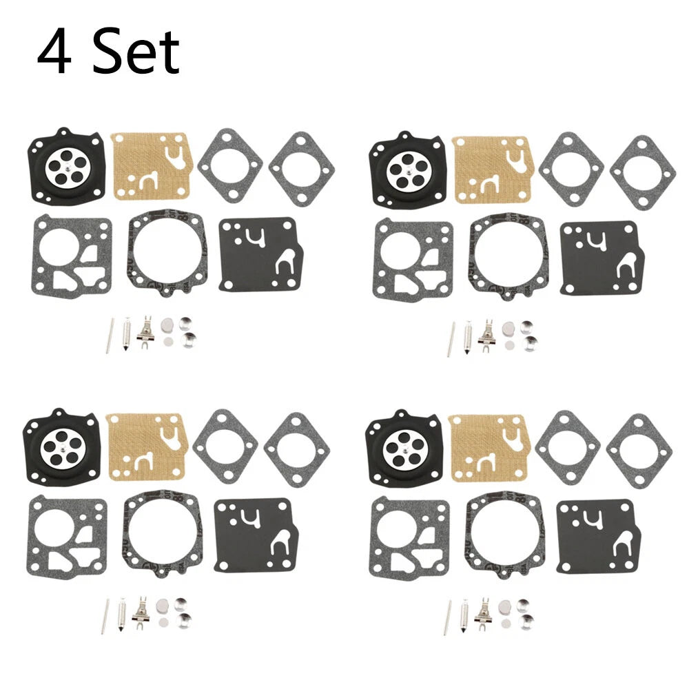 Set of 4 Carburetor Kits for Homelite X-12 (RK-23HS, RK-17HS)