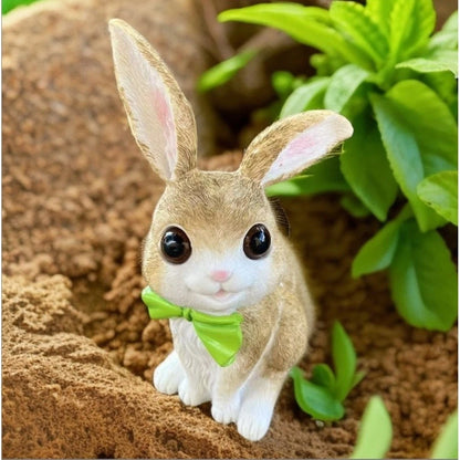 Garden Rabbit Ornament for Patio Lawn Yard Decor