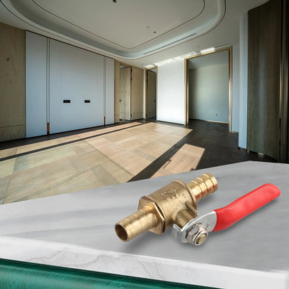 Brass Ball Valve Shutoff with Hose Barb for Various Applications