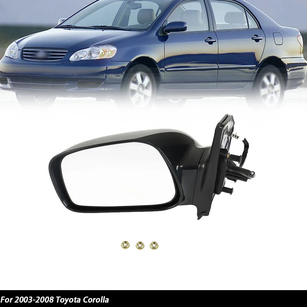 Power Side Mirror for Toyota Corolla (2003–2008) - Driver Side Left, Paintable