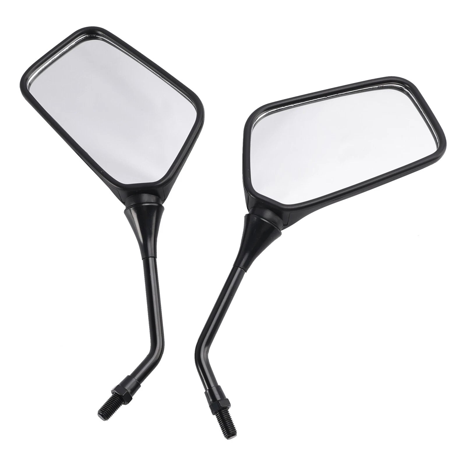 Pair Black Rearview Mirrors for Kawasaki KLR250 KLR600 KLR650 (1987–2007)