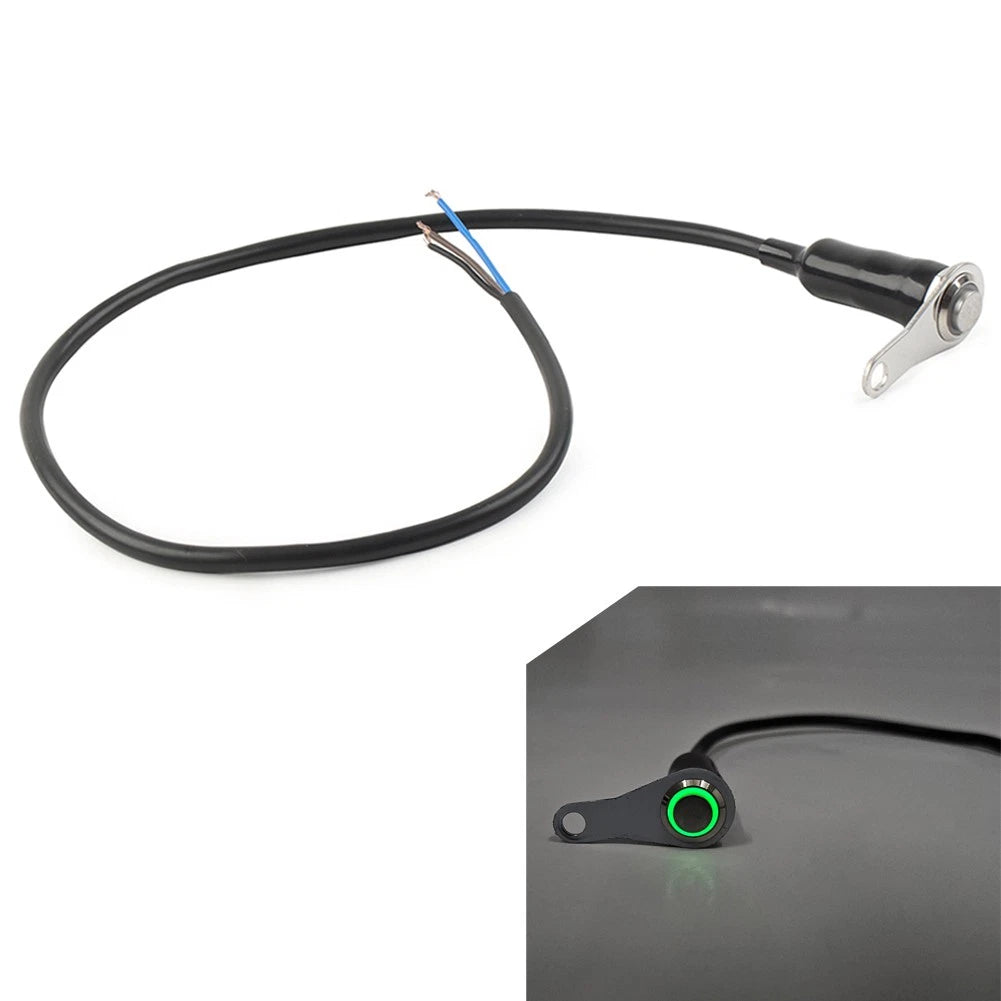1Pc Green LED Motorcycle Switch for Handlebar Mount 12V Fog Light