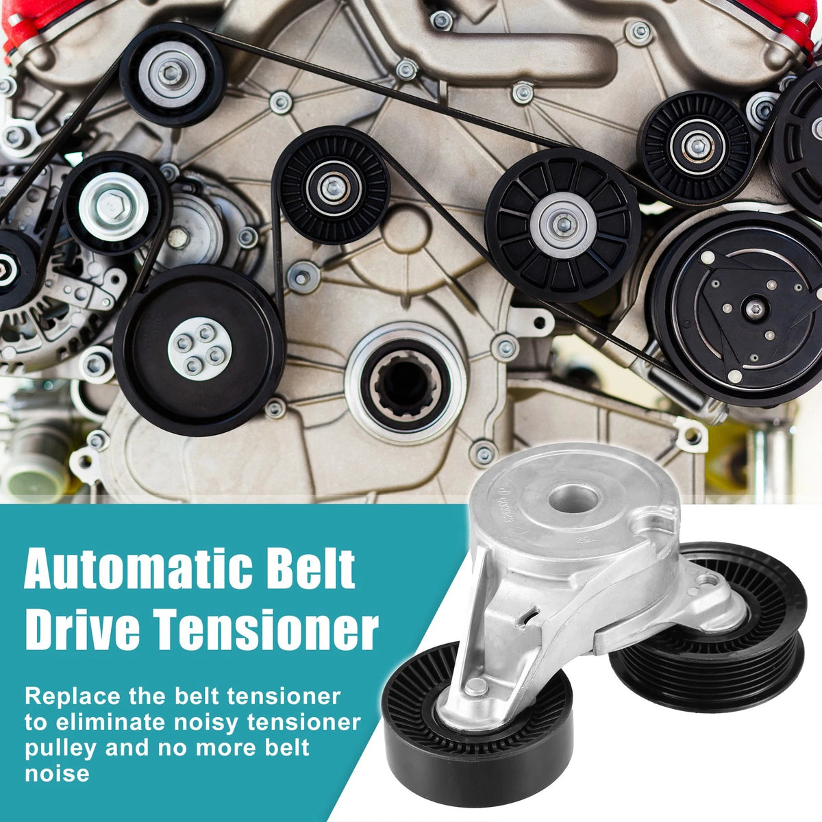 Automatic Belt Tensioner Pulley 76mm for Dodge Ram Jeep (2013–2016)
