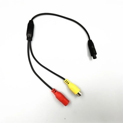 4Pin To AV Plug Connector Cable Car Camera Down-Voltage Wire Harness 12V to 3.3V