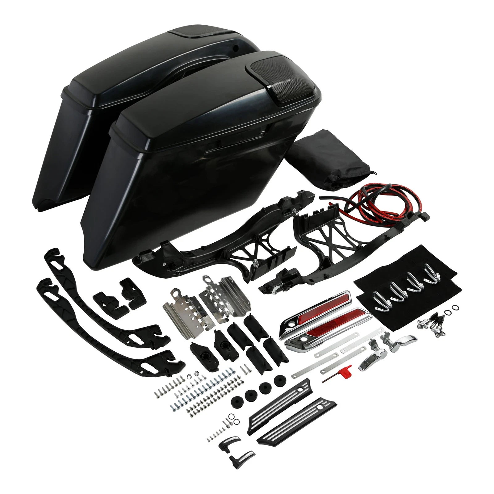 4'' Stretched Hard Saddlebags for Harley Electra Glide (2014–2023)