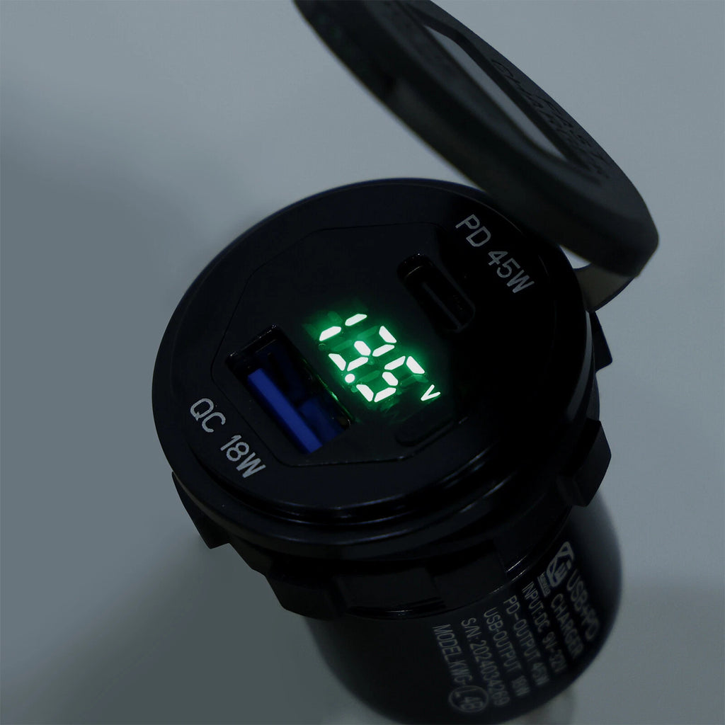 12V USB+C Socket Charger for Kawasaki Versys 650 (2022–2024) T9