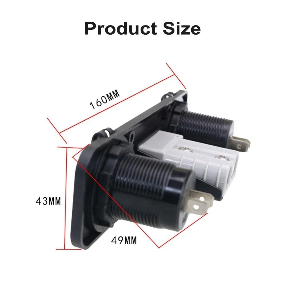 50 Amp Anderson Plug for Universal Applications (USB 3.0, Flush Mount)