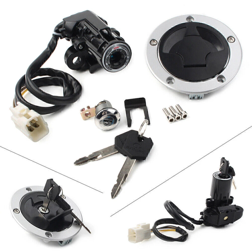 Ignition Switch Lock Key Set for Kawasaki Ninja ZX6R/636 (2013–2018)