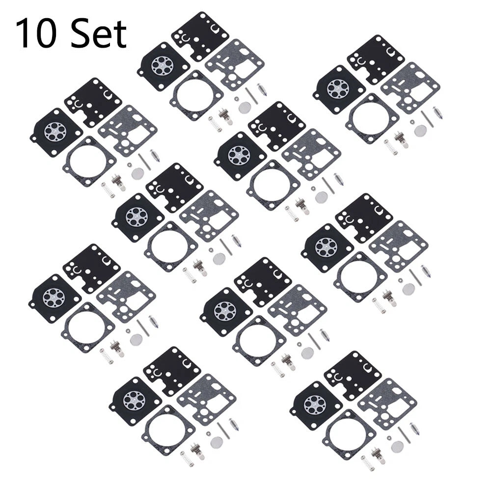 Set of 10 Carburetor Repair Kits for ZAMA RB-107 ECHO ES230 ES231 PB230 PB231