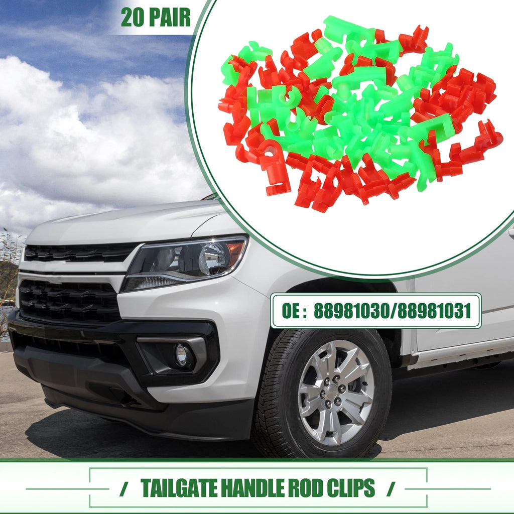 Tailgate Handle Rod Clips Replacement Set for Chevrolet Silverado (1999–2009)
